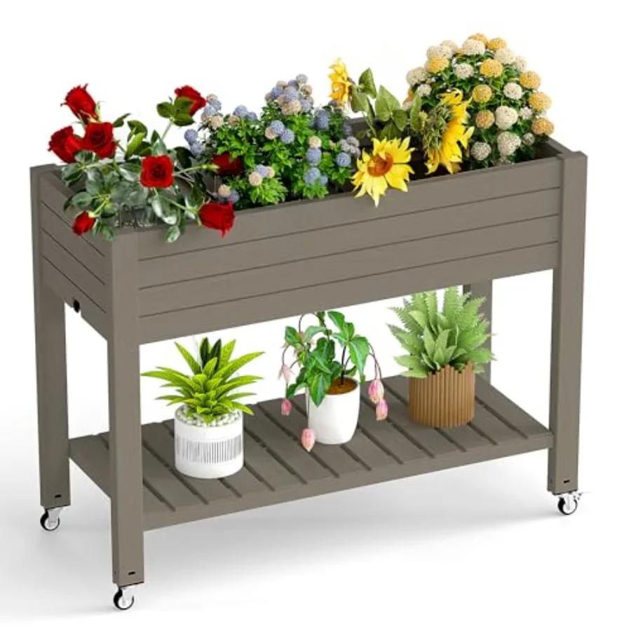 Self Watering Planter - Raised Garden Bed with Legs, 33.66