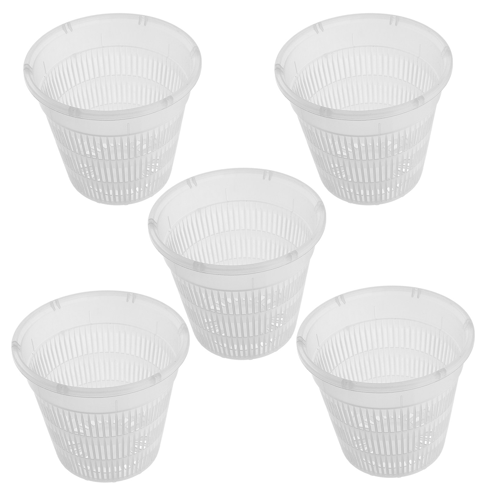 Plant Pot - 5Pcs Hydroponic Planting Net Pots Plastic