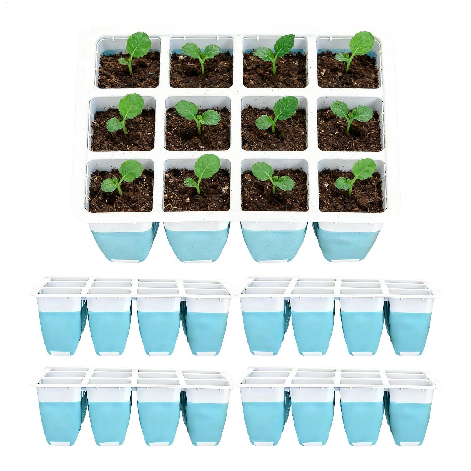 Seed Starter Tray - 5 Pack Silicone Seed Starter Trays