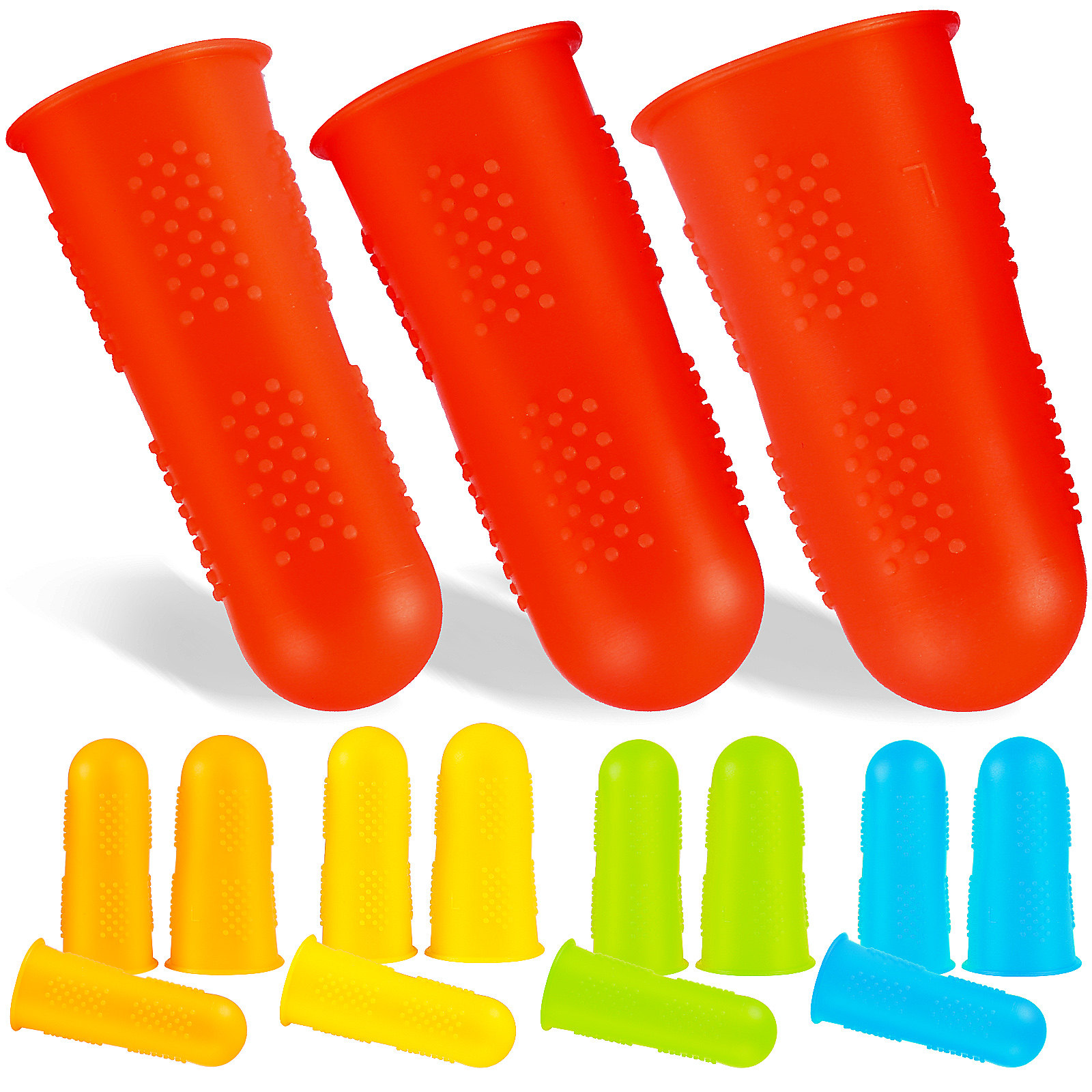 Garden Gloves - 15Pcs Finger Protectors Silicone Soft Elastic