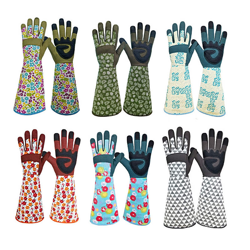 Garden Gloves - Women's Long Sleeve Gardening Gloves Polyester