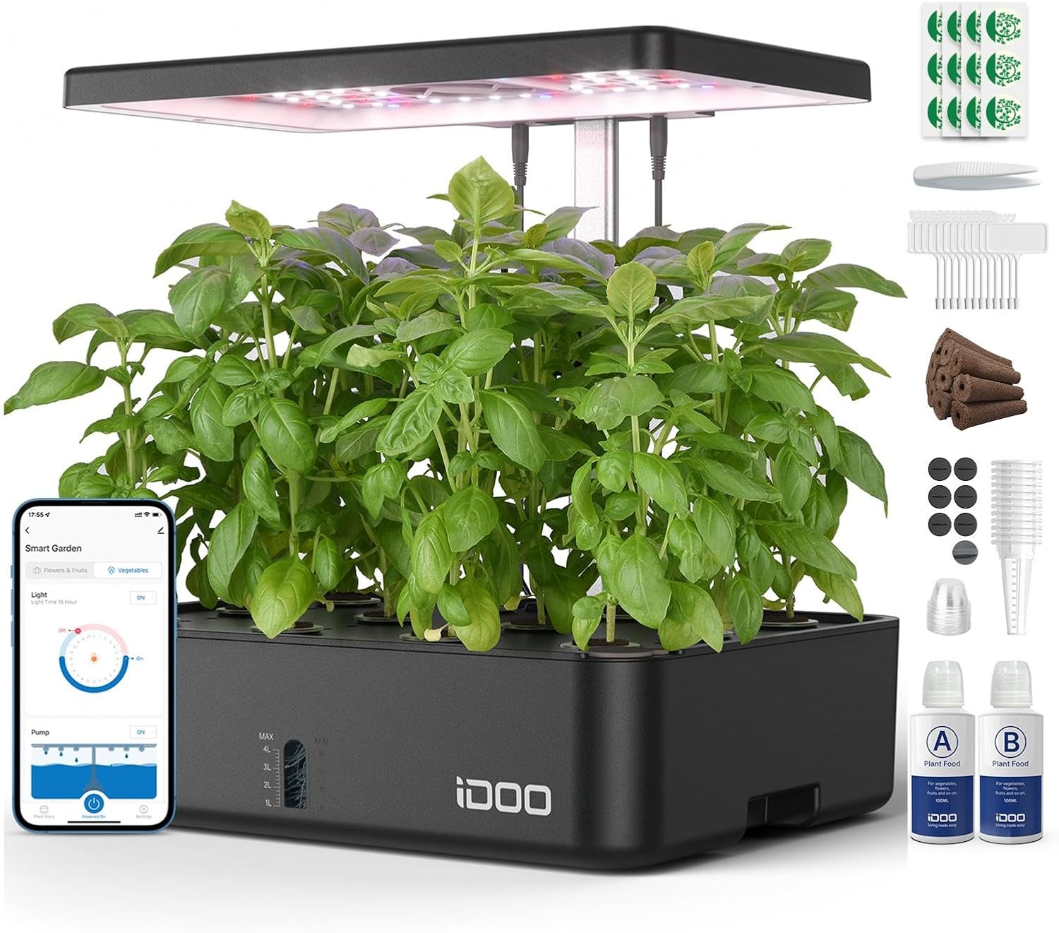 Hydroponic Kit - 12 Pods WiFi Hydroponics Growing System