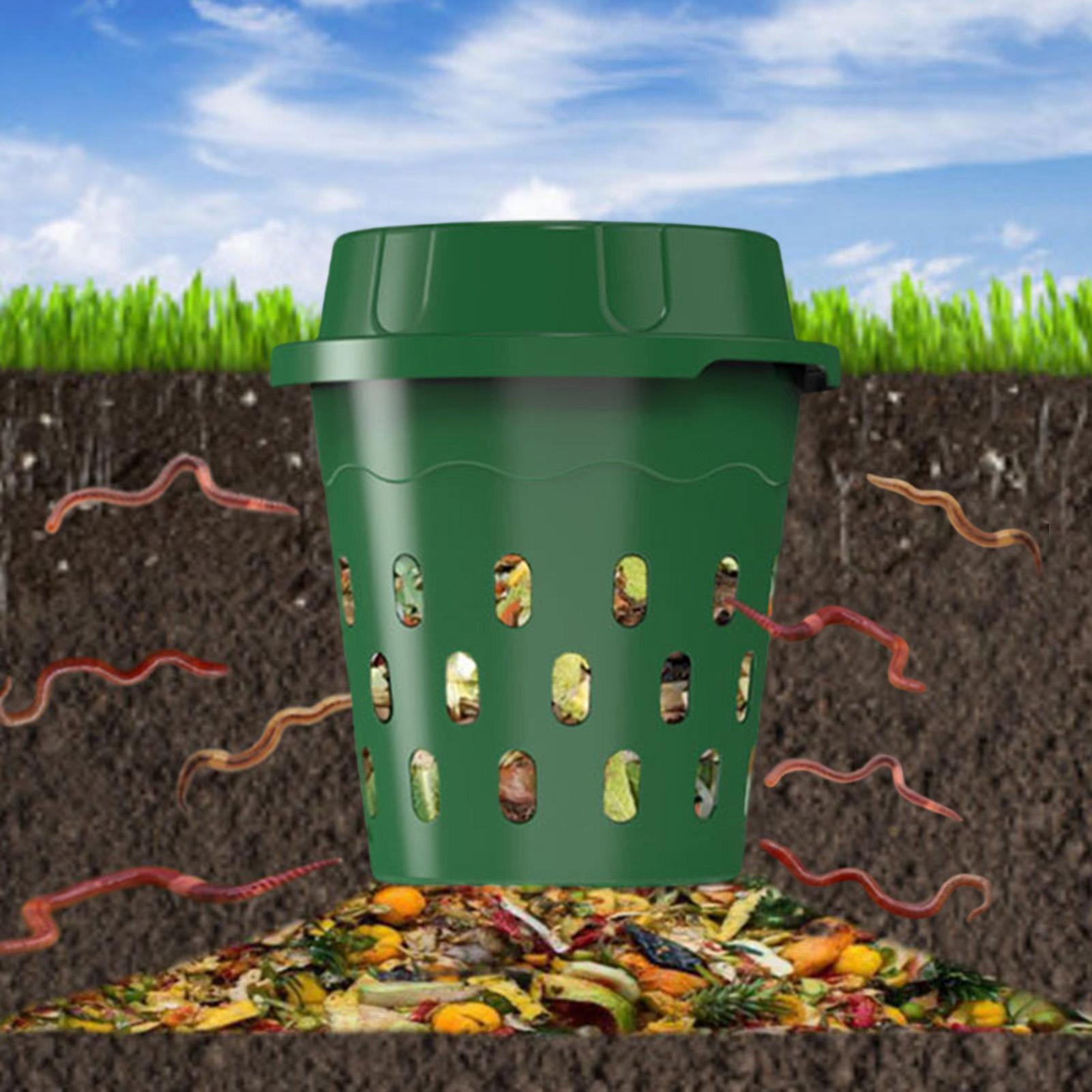 Raised Garden Bed - inground worm composter under soil fertilizer