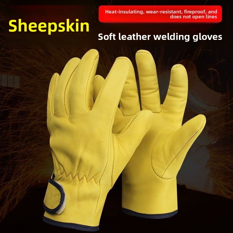 a pair Work Gloves Sheepskin L - Garden Gloves 评论和价格