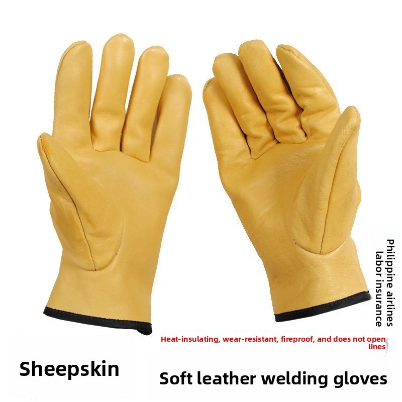 a pair Work Gloves Sheepskin L - Garden Gloves 评论和价格