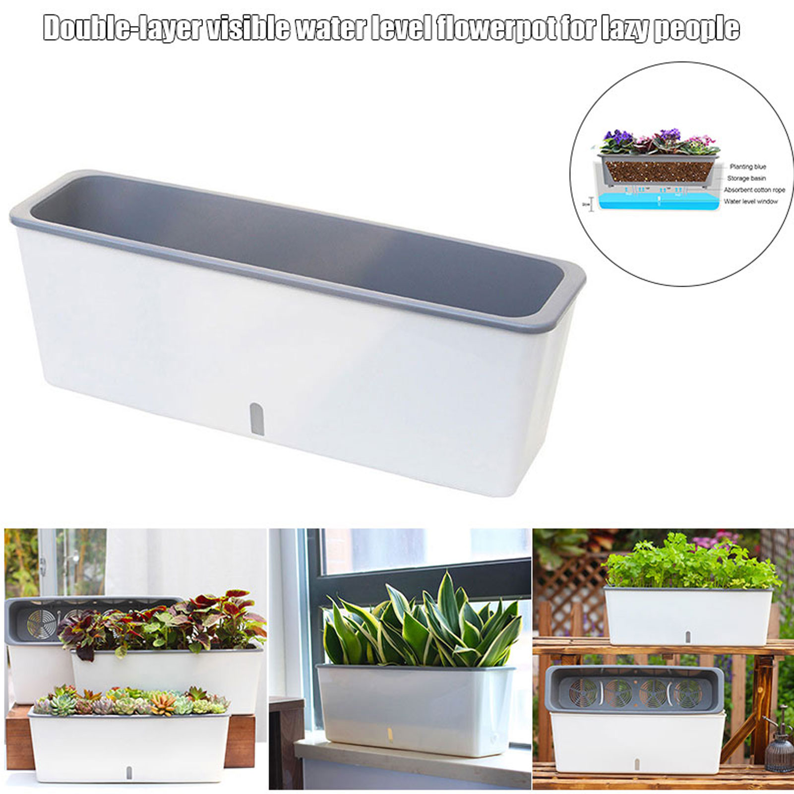 Self-Watering Planter Pots wit - Vertical Planter 评论和价格