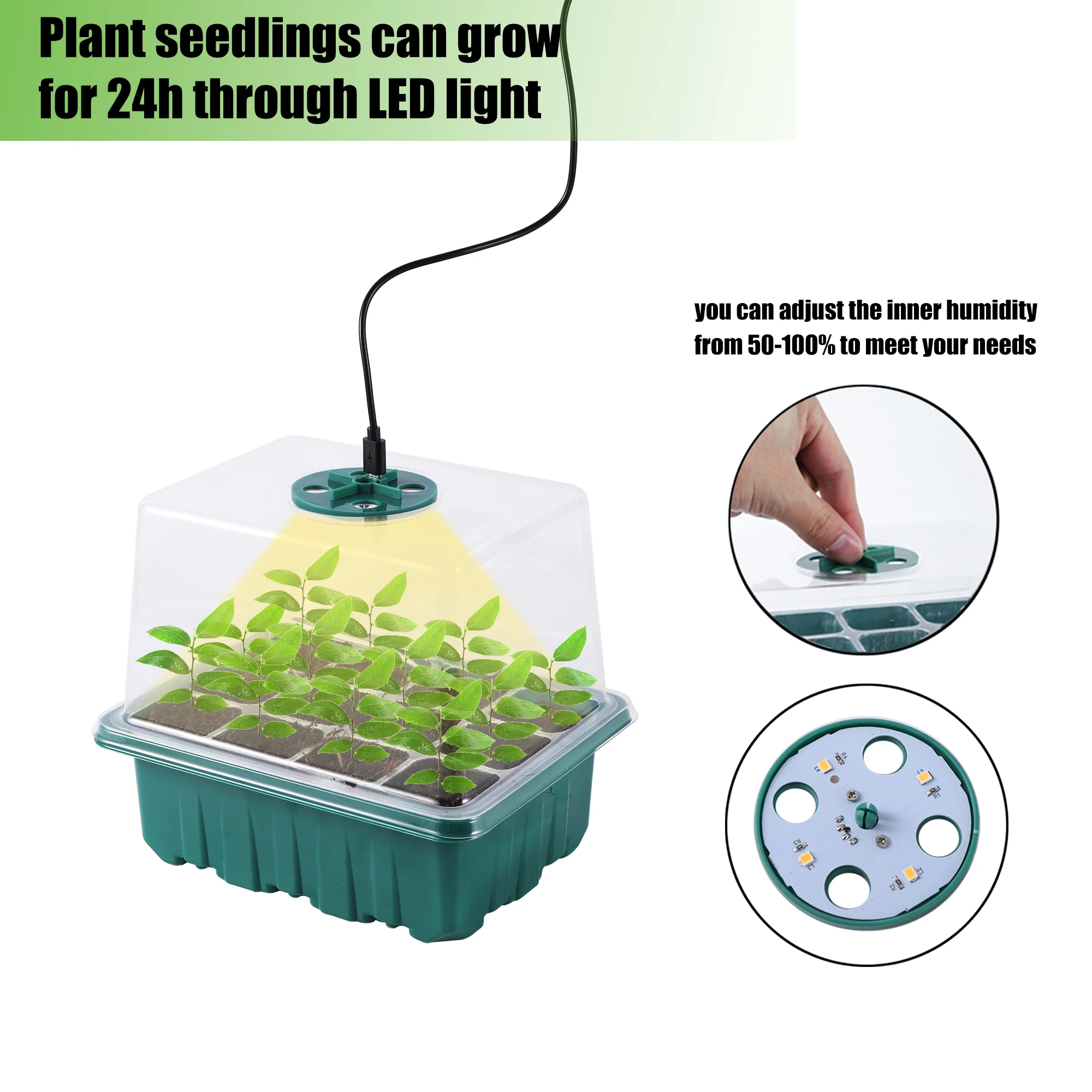 5 Pack/Set Seed Starter Tray P - Seed Starter Tray 评论和价格