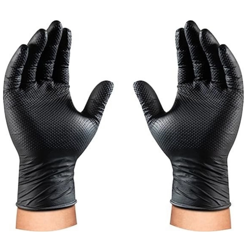 8Mil Heavy Duty Black Nitrile  - Garden Gloves 评论和价格