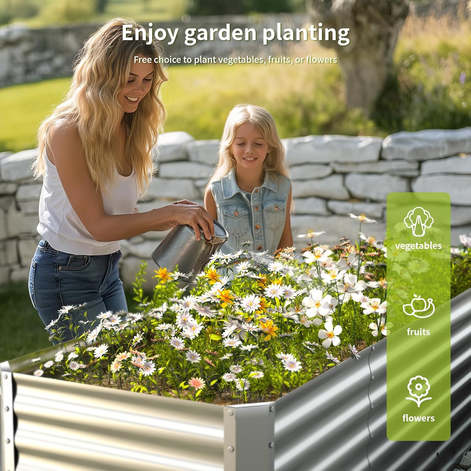 Outdoor Galvanized Raised Gard - Raised Garden Bed 评论和价格