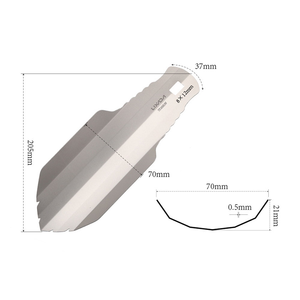 Lixada Titanium Garden Hand Sh - Trowel Garden Tools 评论和价格