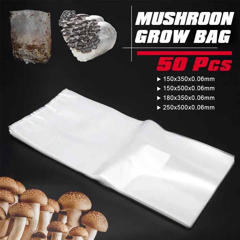 50Pcs PVC Mushroom Grow Bag Sp - Grow Bag 评论和价格