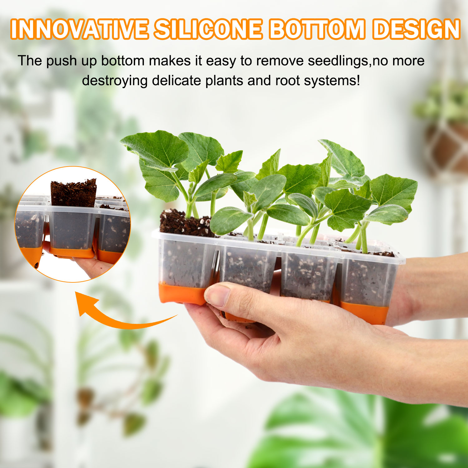 5/10 Orange Seed Starter Tray  - Seed Starter Tray 评论和价格