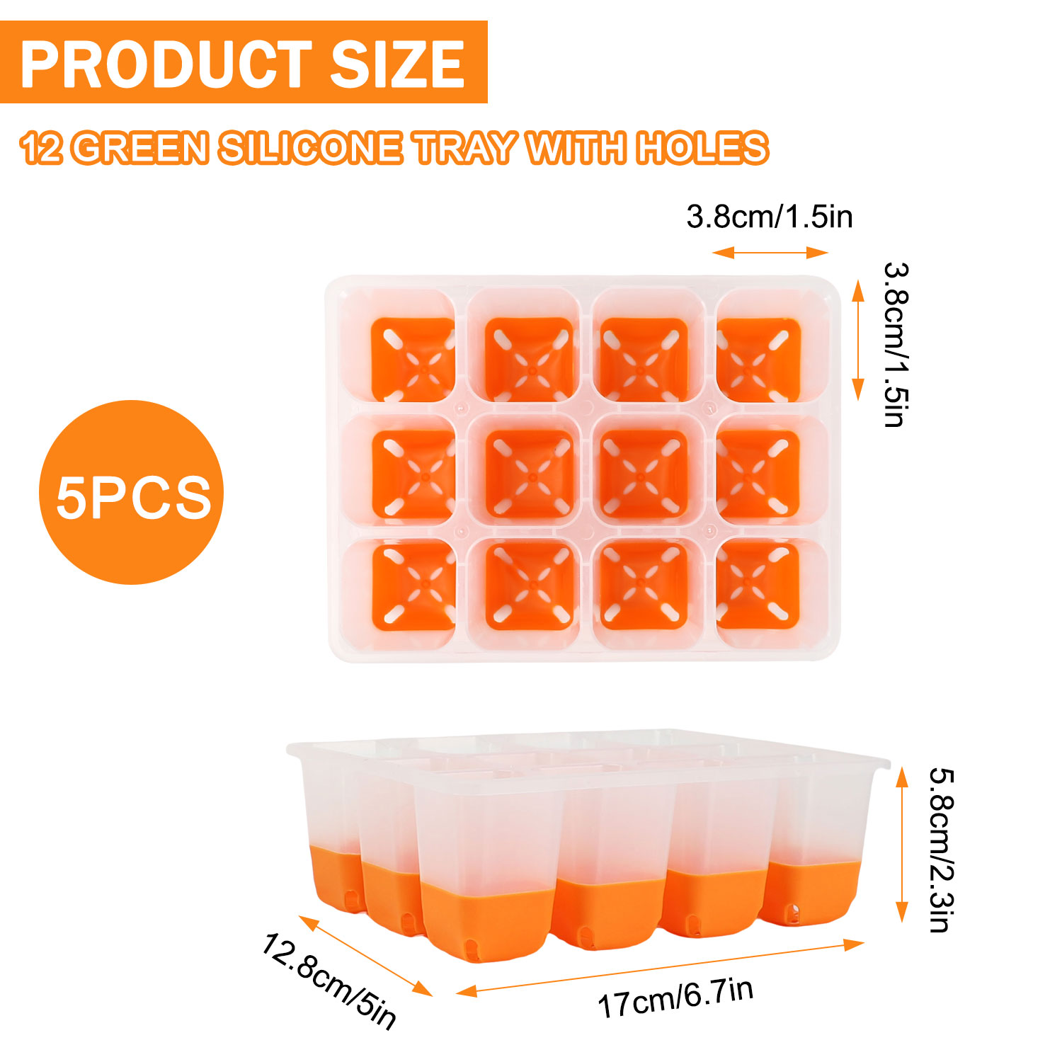 5/10 Orange Seed Starter Tray  - Seed Starter Tray 评论和价格