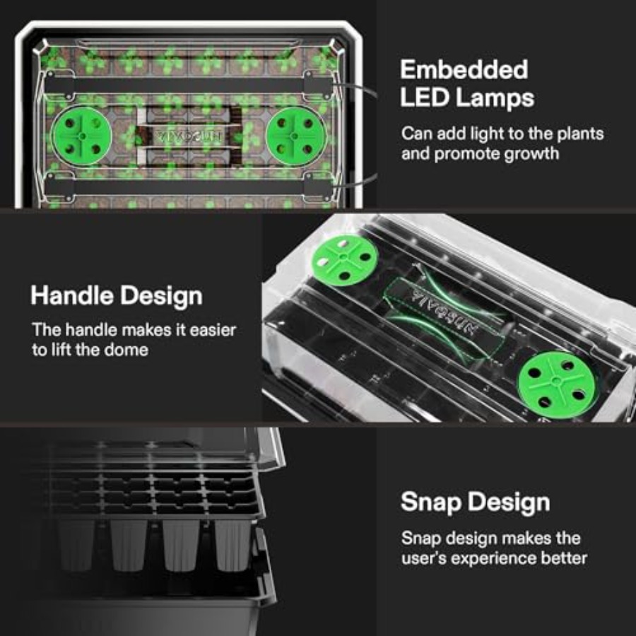 6-Pack Seed Starter Trays for  - Seed Starter Tray 评论和价格