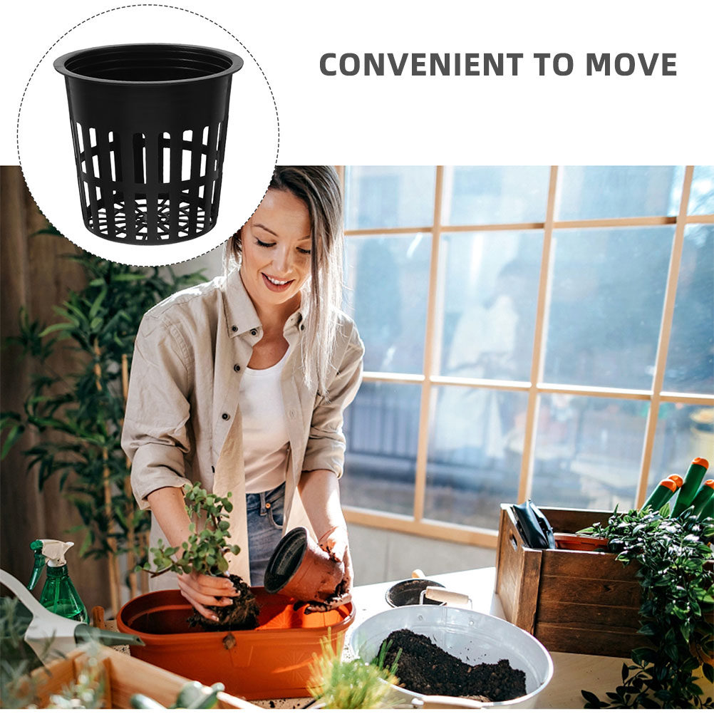 15Pcs Net Pots Hydroponic Bask - Plant Pot 评论和价格
