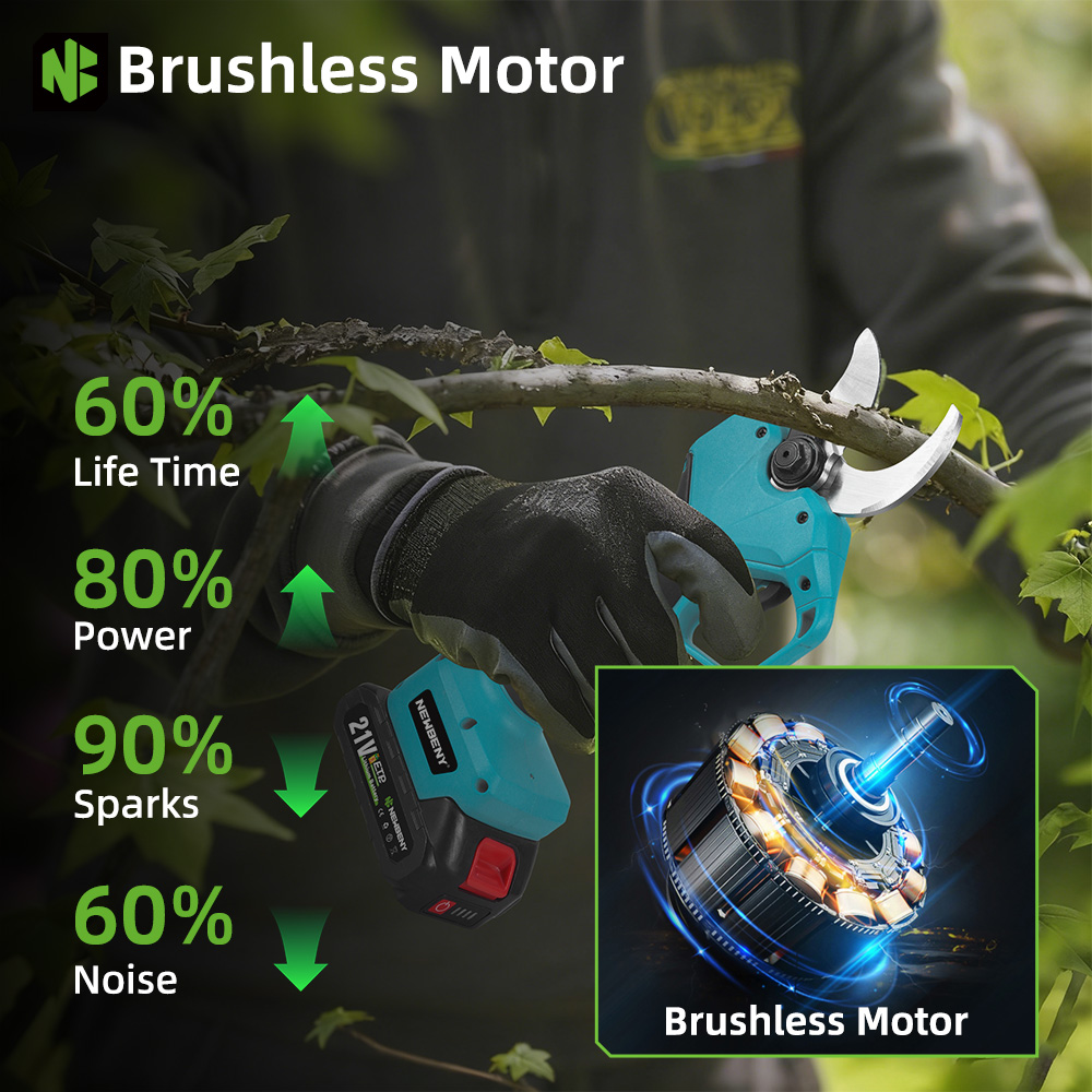 NEWBENY 65MM Cordless Electric - Pruning Shears 评论和价格
