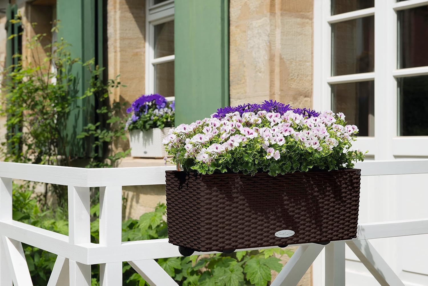 BALCONERA Cottage 50 Mocha, Se - Self Watering Planter 评论和价格