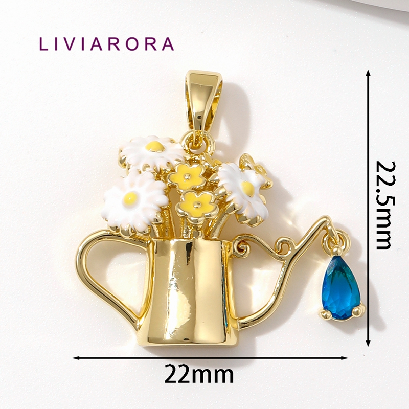 1/2/3Pcs 18K Gold Plated Brass - Watering Can 评论和价格