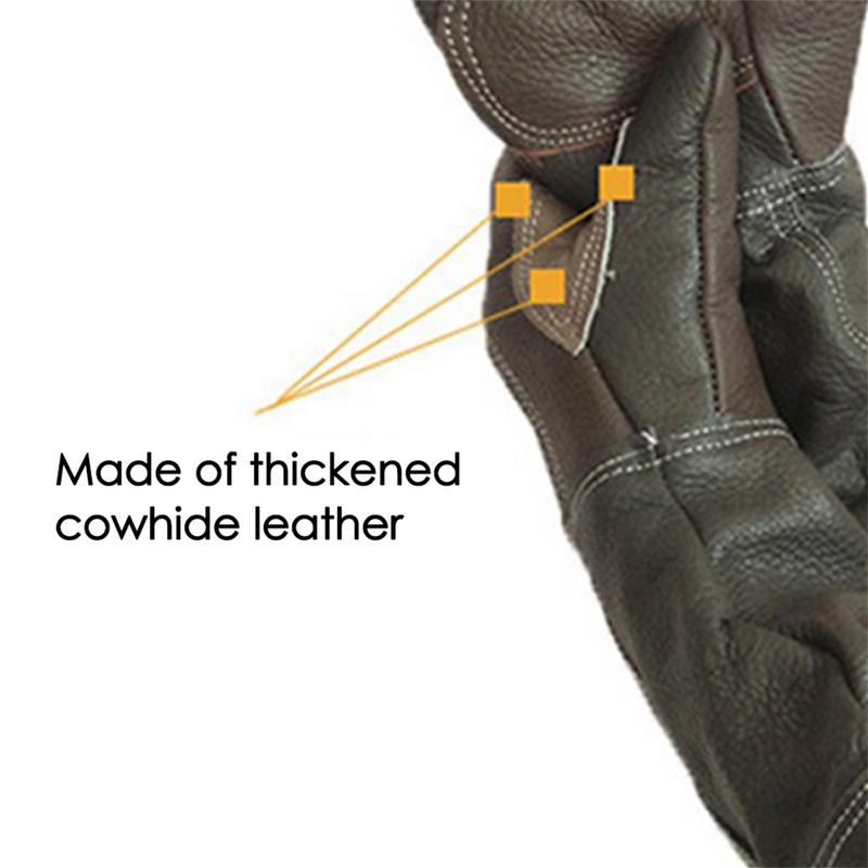 Pet Gloves Cowhide Leather Ant - Garden Gloves 评论和价格