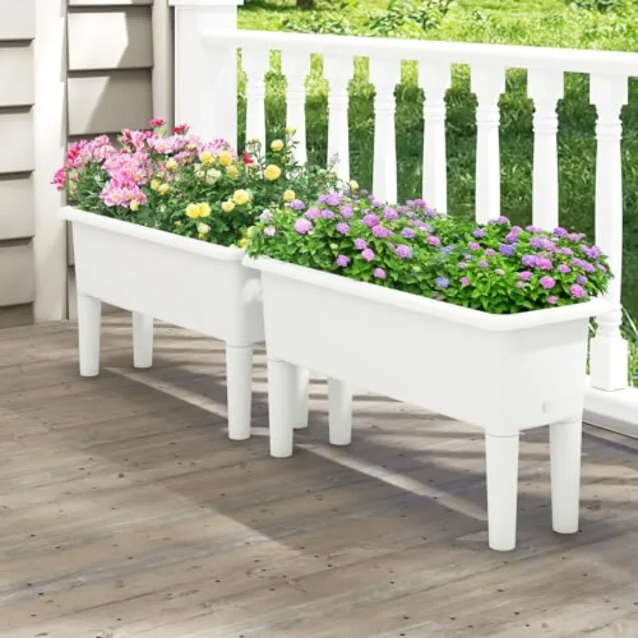 Raised Garden Beds Outdoor Set - Self Watering Planter 评论和价格