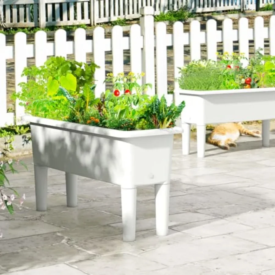 Raised Garden Beds Outdoor Set - Self Watering Planter 评论和价格