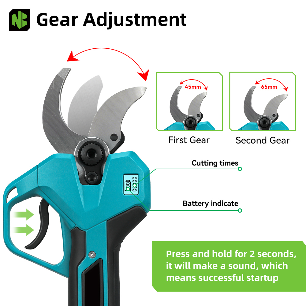 NEWBENY 65MM Cordless Electric - Pruning Shears 评论和价格