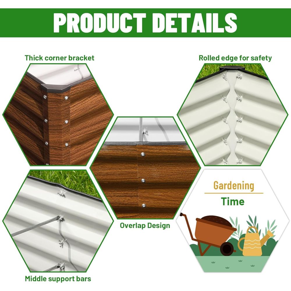 2-Pack 6x2x2T Galvanized Raise - Raised Garden Bed 评论和价格