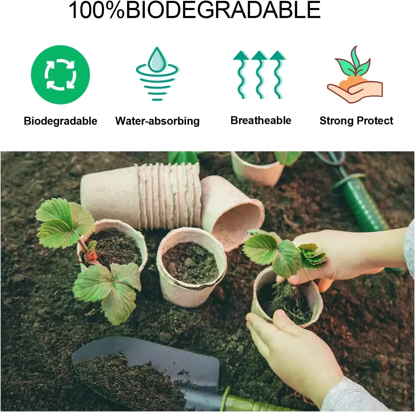 8cm Garden Round Peat Pots Pla - Seed Starter Tray 评论和价格