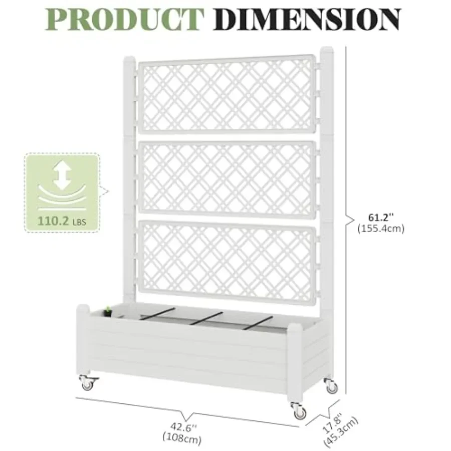 Trellis Raised Garden Bed, Sel - Self Watering Planter 评论和价格