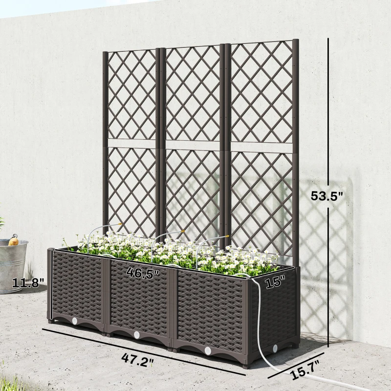 Outdoor Planter Box,Practical  - Raised Garden Bed 评论和价格