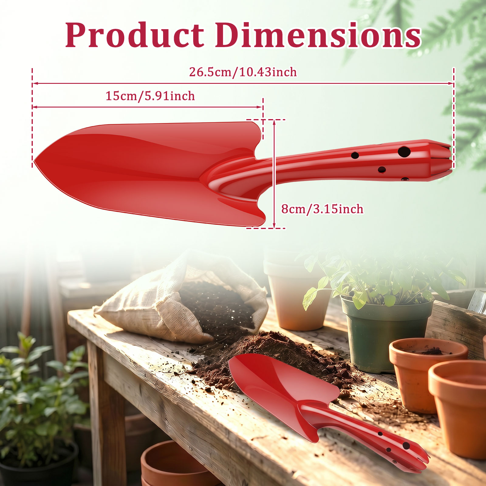 Garden Trowel Rust Resistant M - Trowel Garden Tools 评论和价格