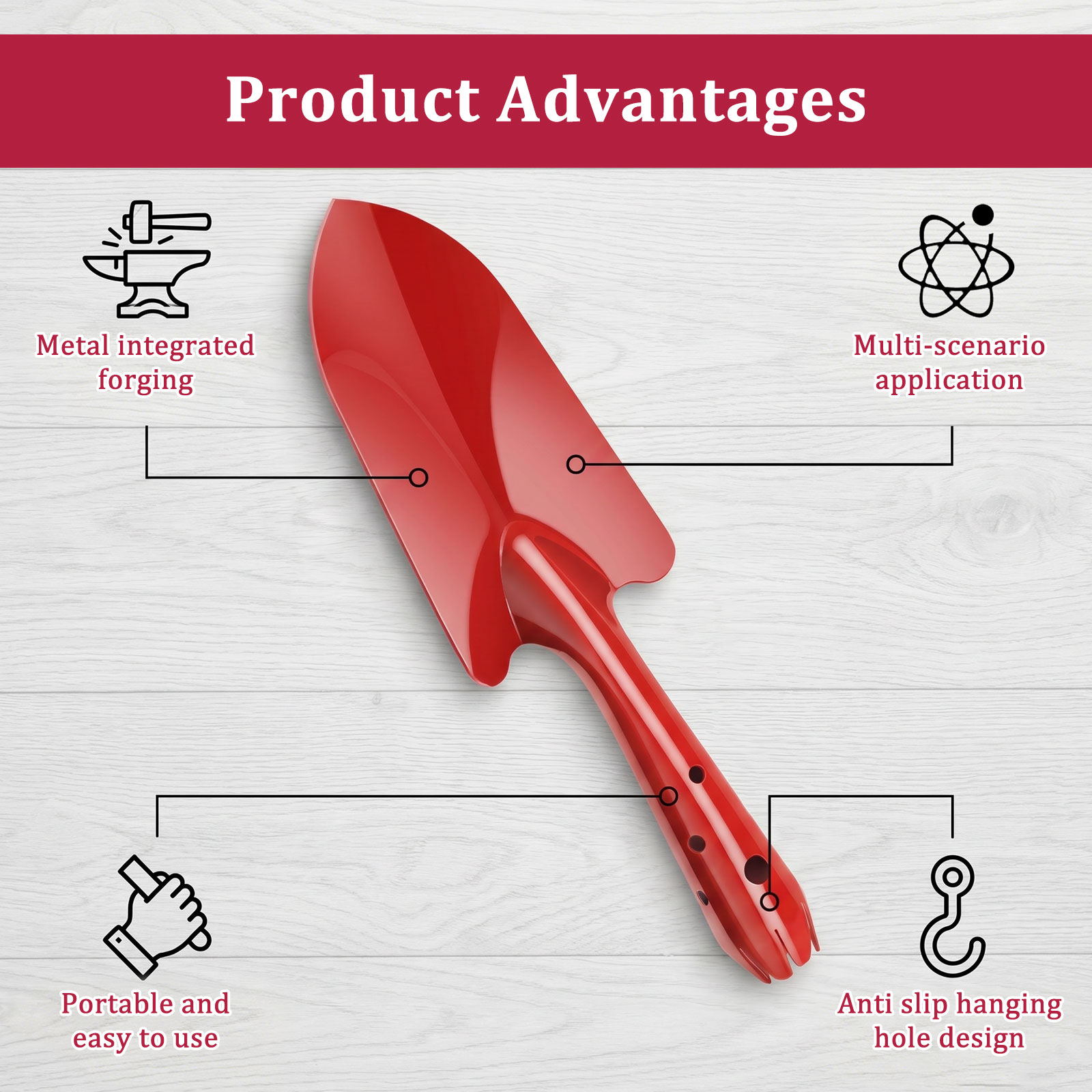 Garden Trowel Rust Resistant M - Trowel Garden Tools 评论和价格
