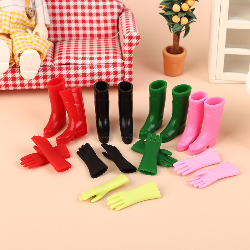 1Set 1:12 Dollhouse Miniature  - Garden Gloves 评论和价格
