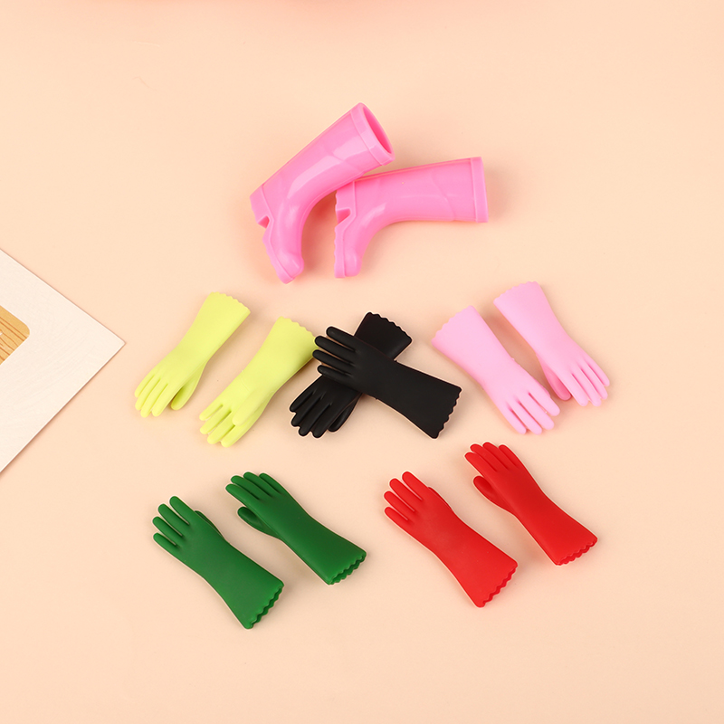 1Set 1:12 Dollhouse Miniature  - Garden Gloves 评论和价格