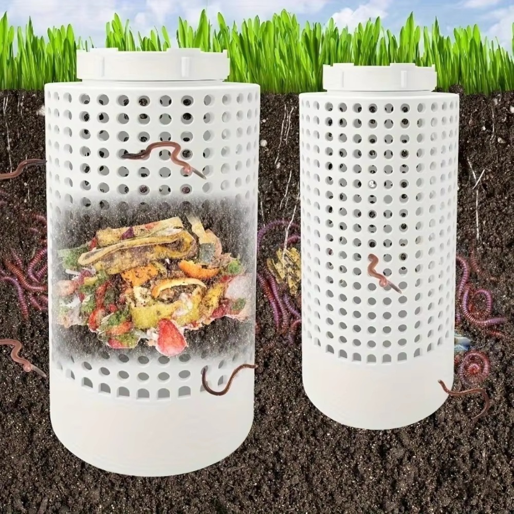 1pc Space-Saving PVC Earthworm - Compost Bin 评论和价格