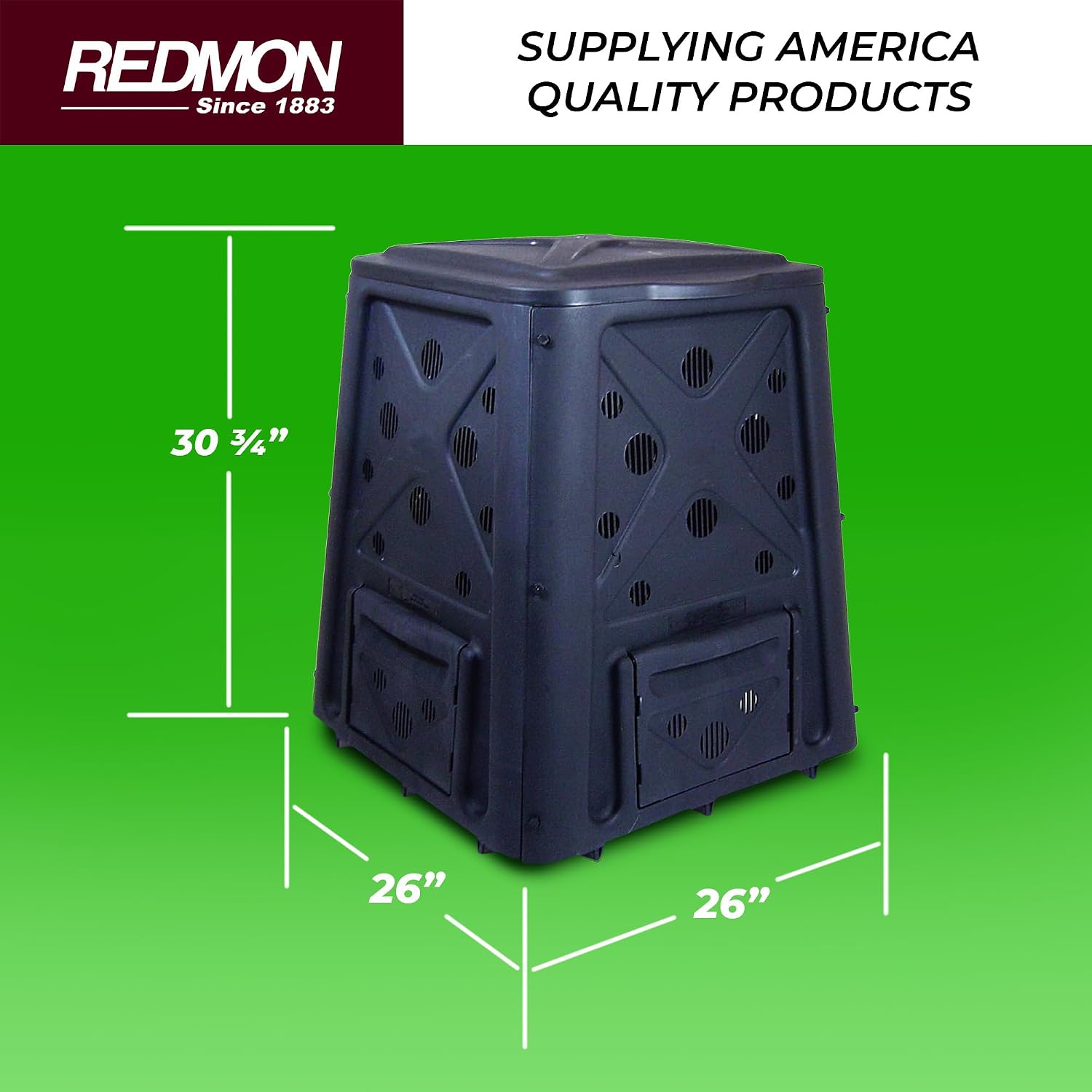 Redmon Outdoor Compost Bin wit - Compost Bin 评论和价格