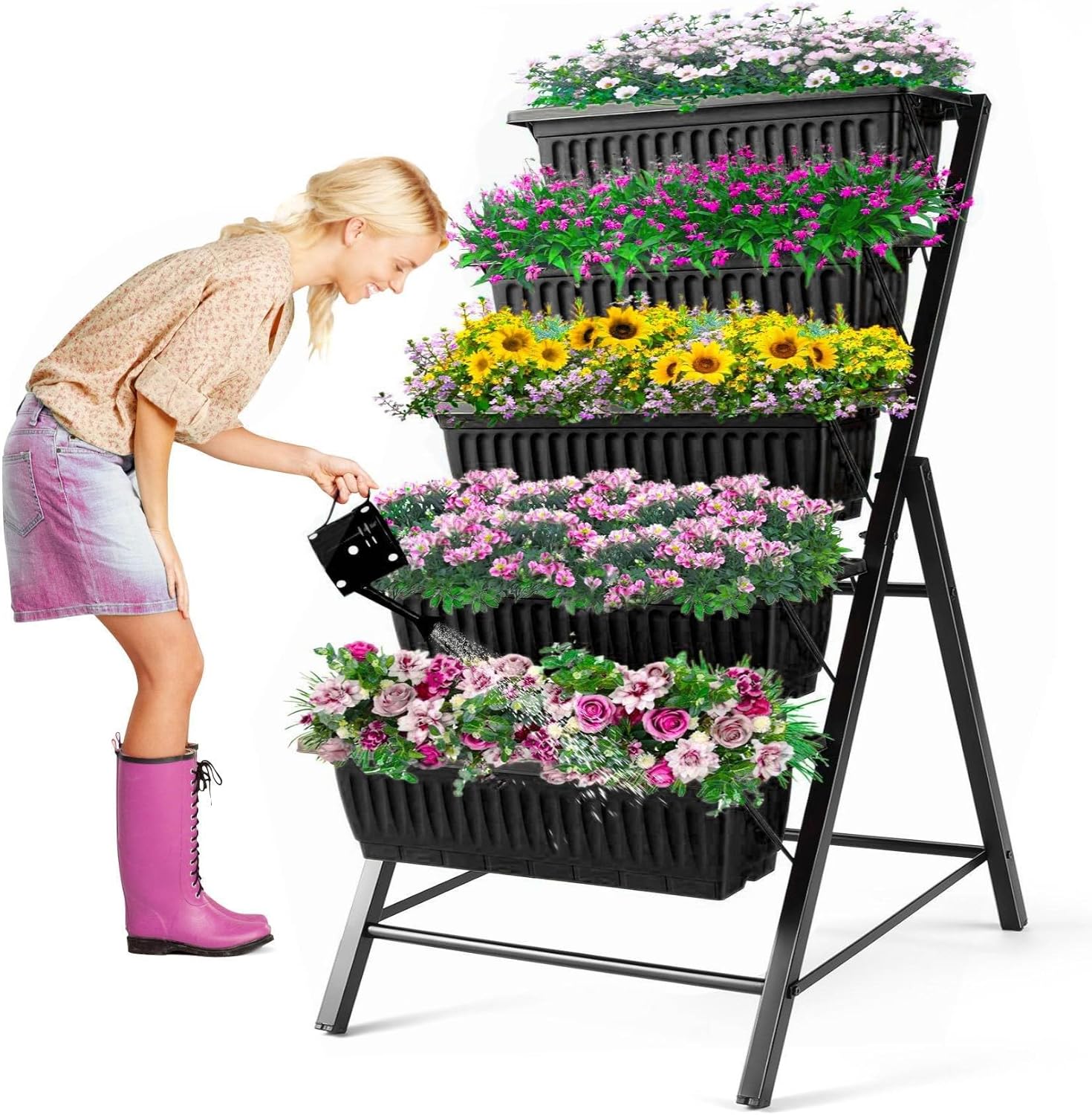 Outdoor Garden Patio Yard Vert - Vertical Planter 评论和价格
