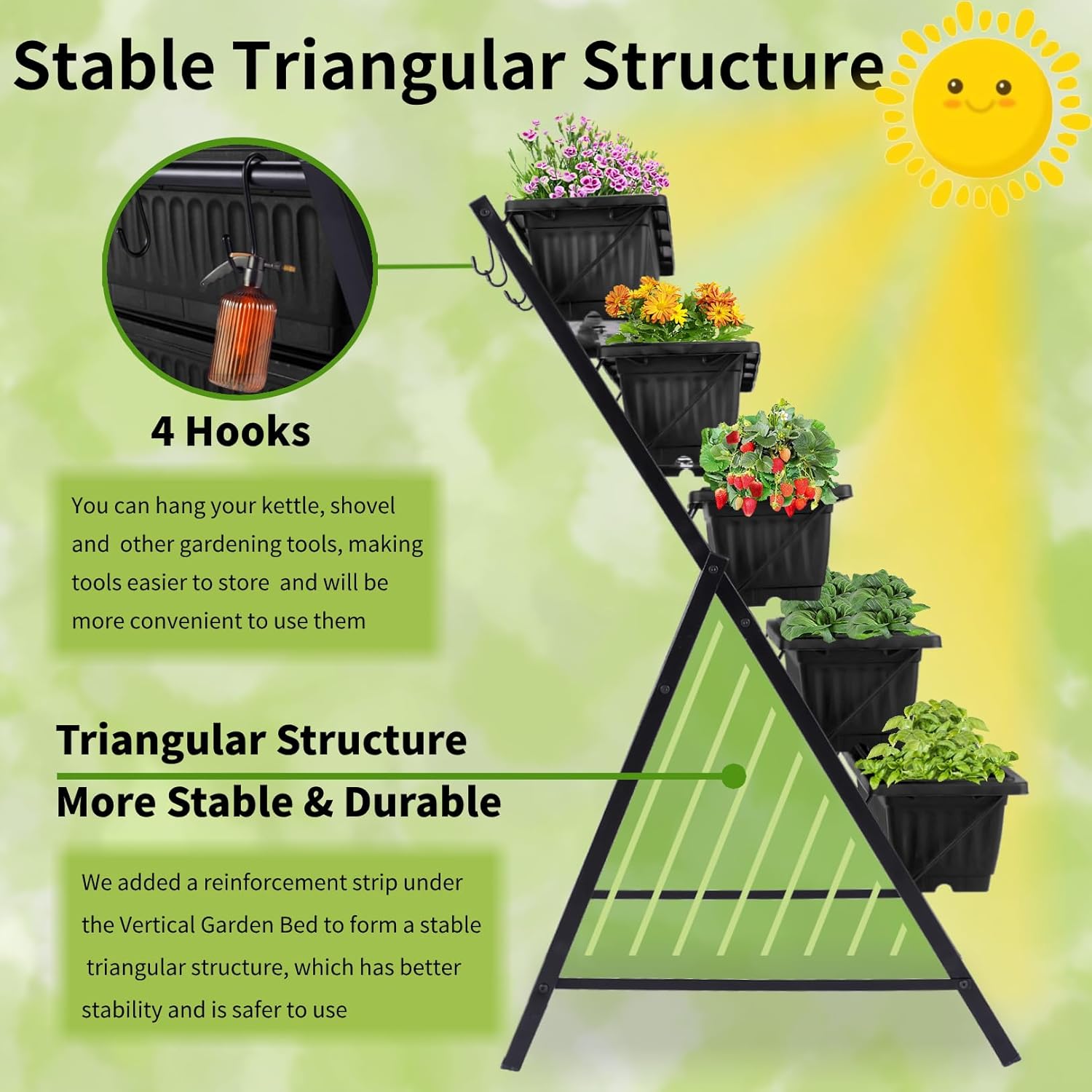 Outdoor Garden Patio Yard Vert - Vertical Planter 评论和价格