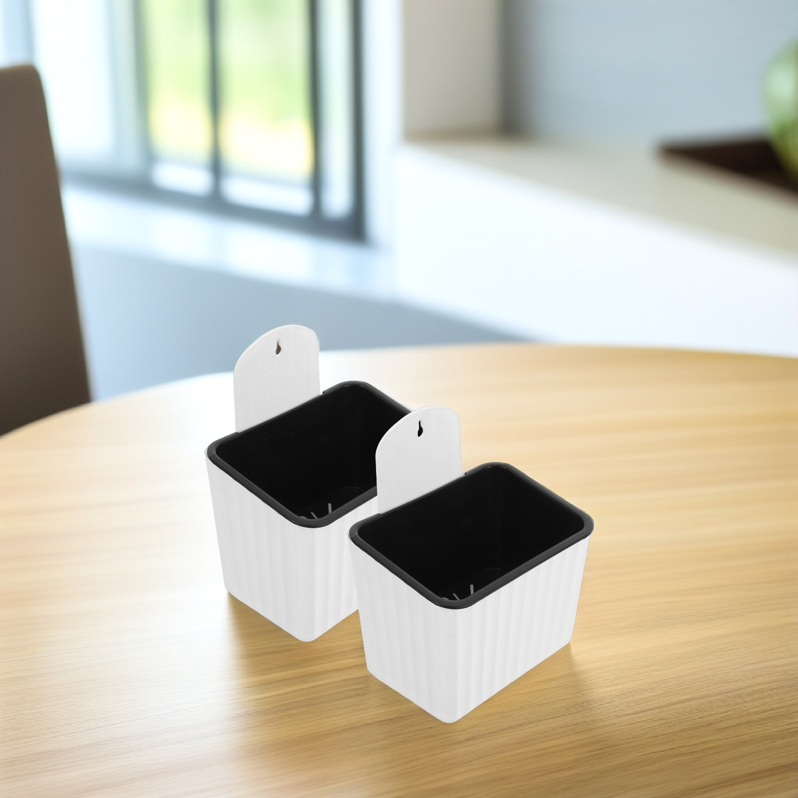 2Pcs Wall Mount Flower Pots Se - Self Watering Planter 评论和价格