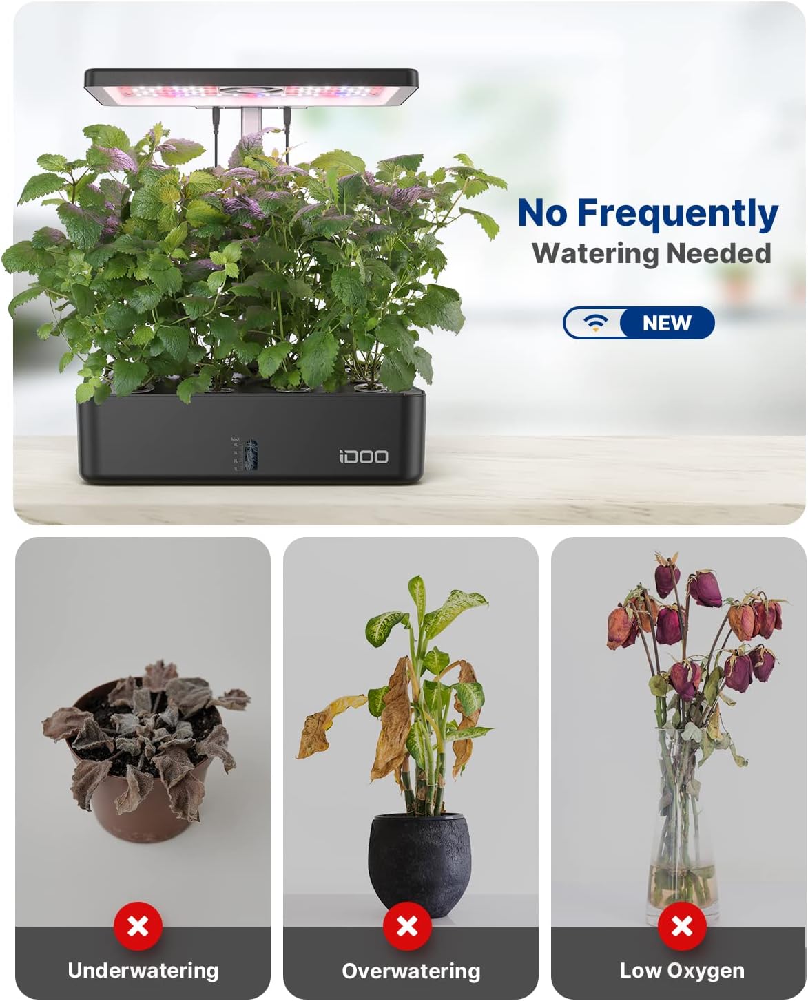 12 Pods WiFi Hydroponics Growi - Hydroponic Kit 评论和价格