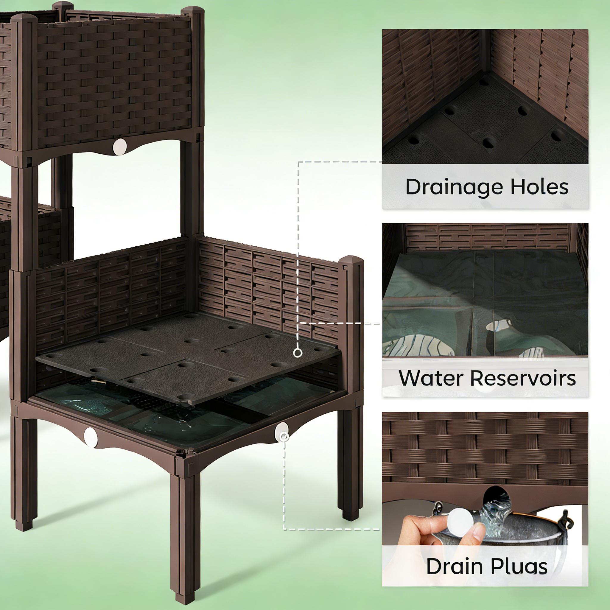 Elevated Planter Boxes,Raised  - Raised Garden Bed 评论和价格