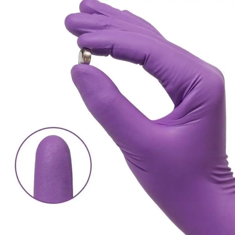 50/100PCS Violet Nitrile Glove - Garden Gloves 评论和价格