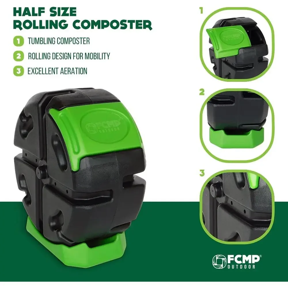 Outdoor Single Chamber Rotatin - Compost Bin 评论和价格