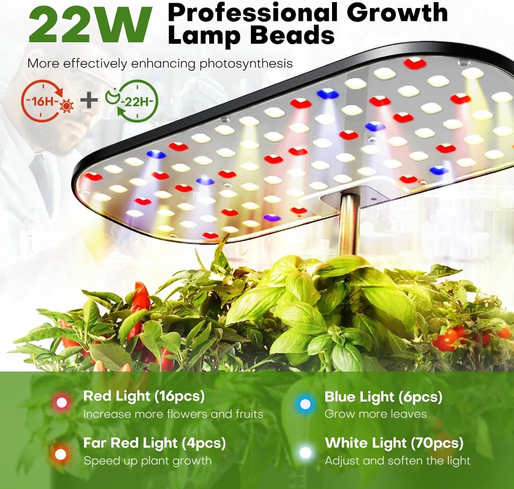 12-Pod Indoor Hydroponic Garde - Indoor Herb Garden 评论和价格