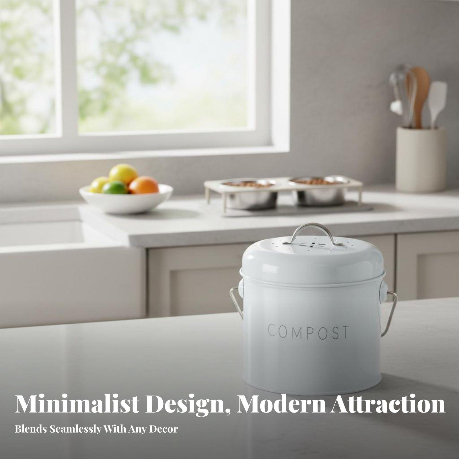 Desktop Trash Can for Kitchen  - Compost Bin 评论和价格
